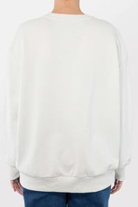 Cabana Sweatshirt - White-HAVEN Top NZ LUMA