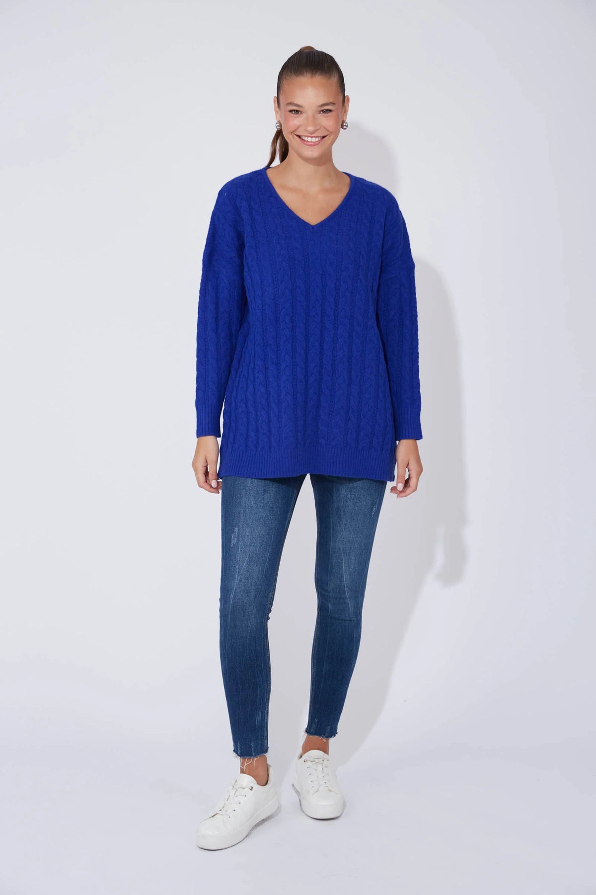 Cadiz Jumper One Size - Cobalt - HAVEN Top NZ LUMA