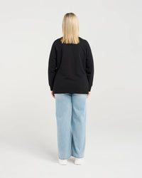 Calla T-Shirt - Black - ZAFINA TOPS NZ LUMA