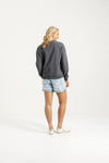 Camilla Crew - Graphite w Candy Apple X - HOME LEE Top NZ LUMA