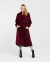 Camille Wool Coat - Cherry - BLACKSTONE Coat NZ LUMA