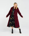 Camille Wool Coat - Cherry - BLACKSTONE Coat NZ LUMA