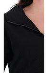 Camryn Hooded Sweater - Black - CHARLO Jacket NZ LUMA