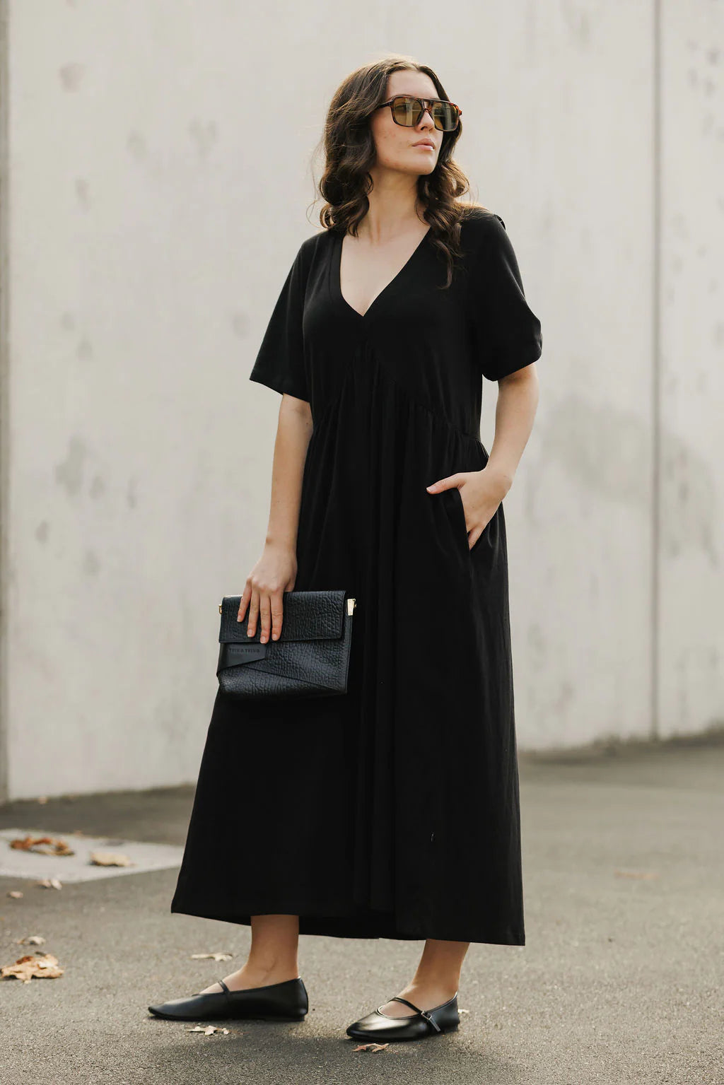 Carley Dress - Black - HOME LEE Dress NZ LUMA