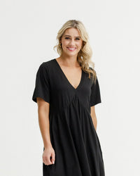 Carley Dress - Black - HOME LEE Dress NZ LUMA