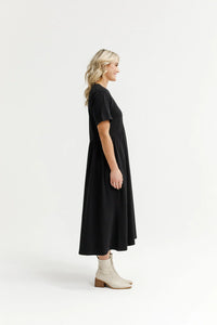 Carley Dress - Black - HOME LEE Dress NZ LUMA