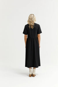 Carley Dress - Black - HOME LEE Dress NZ LUMA