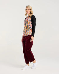 Chandler Print Front Top - BLACKTONE TOPS NZ LUMA