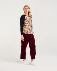 Chandler Print Front Top - BLACKTONE TOPS NZ LUMA