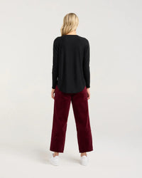 Chandler Print Front Top - BLACKTONE TOPS NZ LUMA