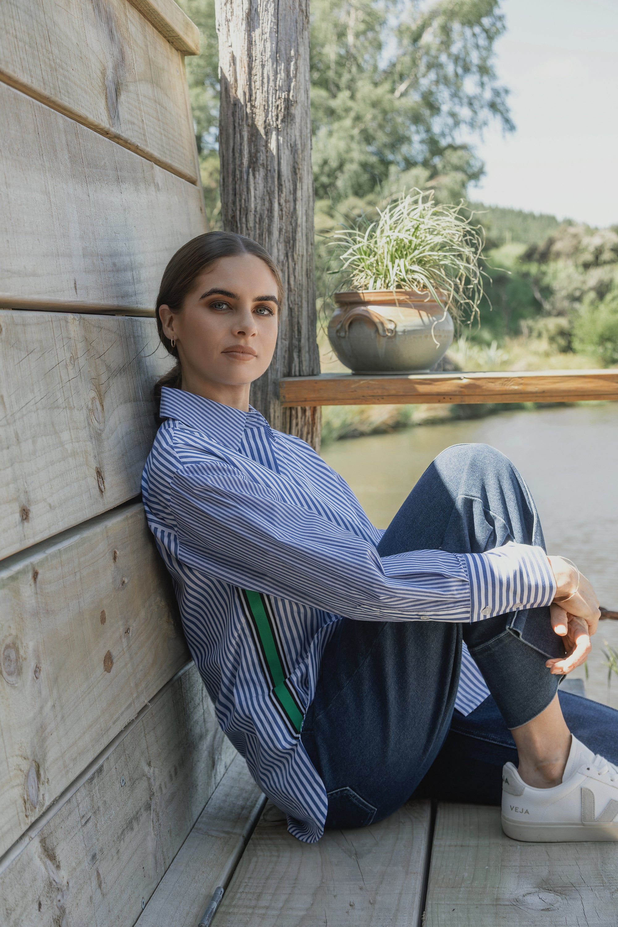 Chart Shirt - Blue Stripe - VASSALLI