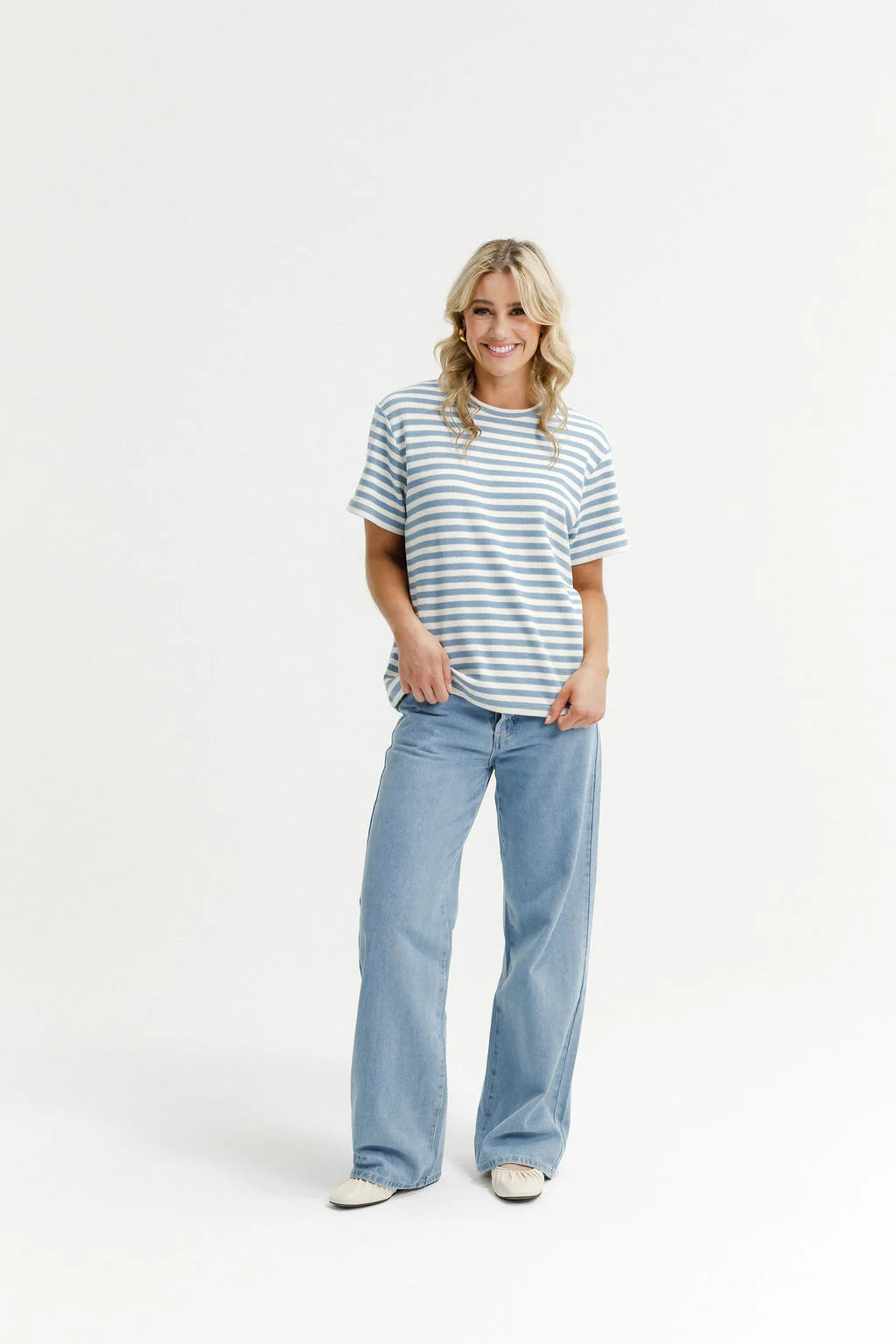 Chris Tee - Sky Stripes - HOME LEE Top NZ LUMA