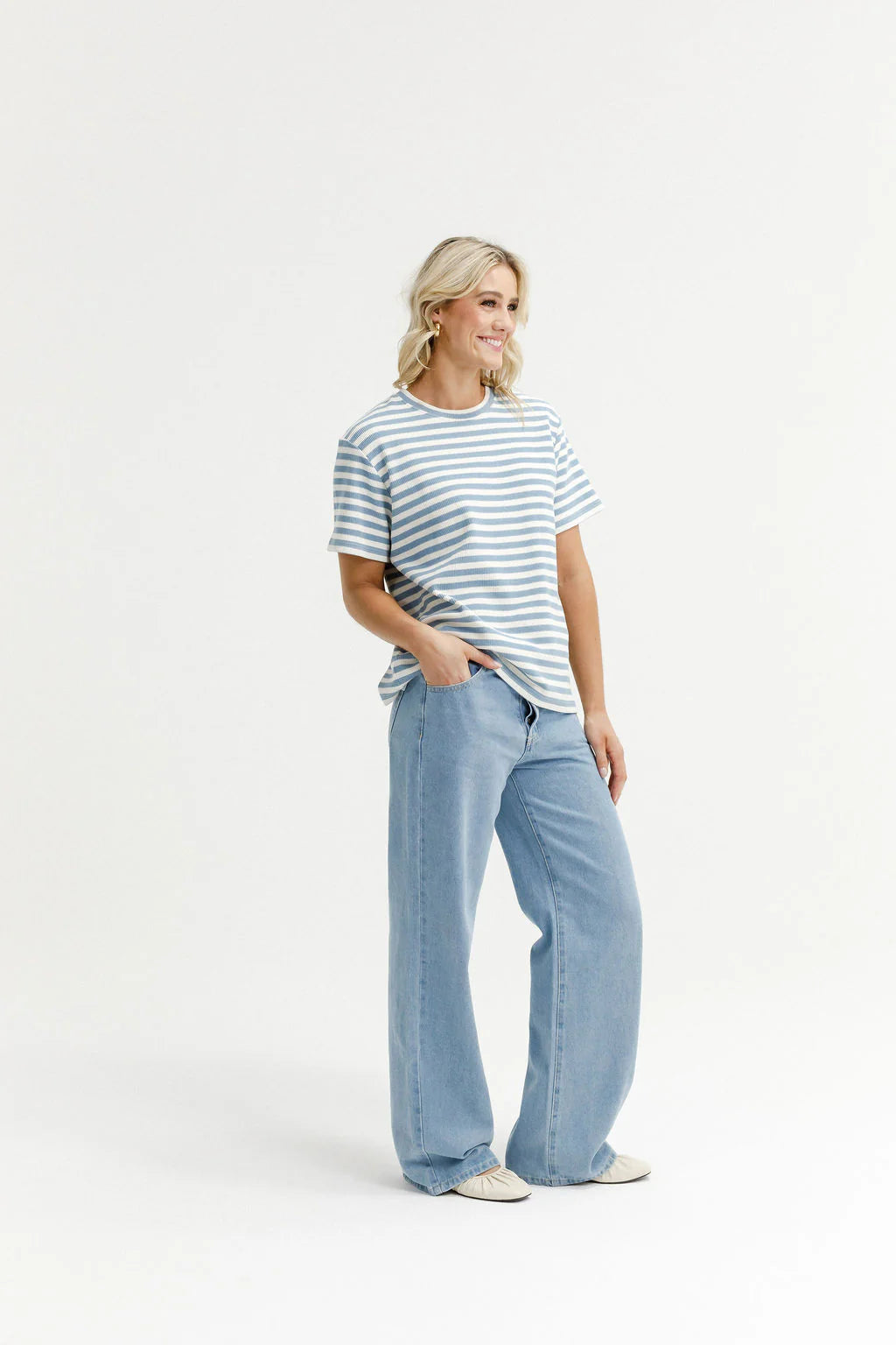 Chris Tee - Sky Stripes - HOME LEE Top NZ LUMA