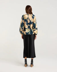 Christie Frill Neck Top - Blackstone TOPS NZ LUMA