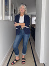 Claudia Sweat Jacket - Navy - LEMON TREE Jacket NZ LUMA