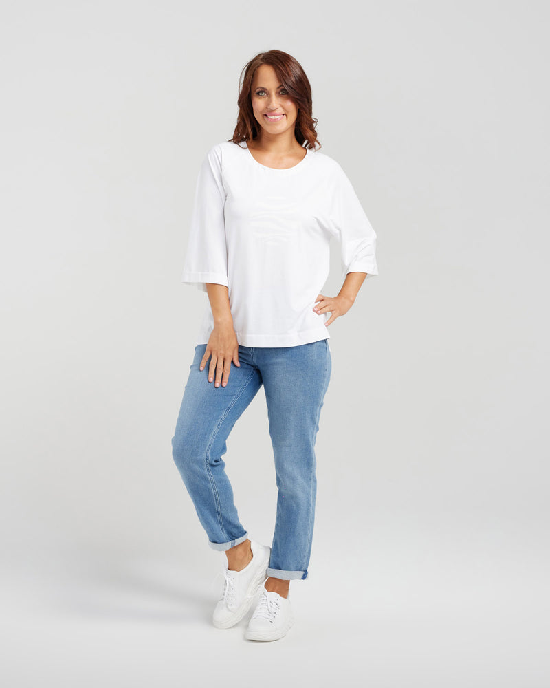 Claudia T-Shirt - ZAFINA Top NZ LUMA