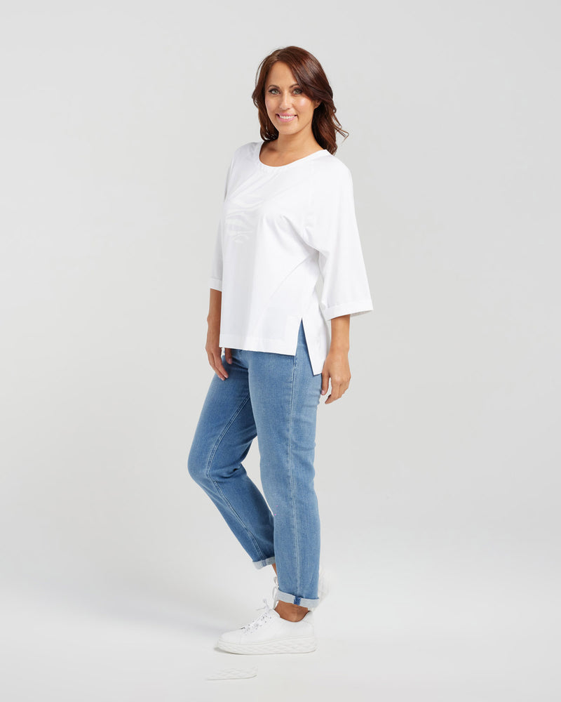 Claudia T-Shirt - ZAFINA Top NZ LUMA