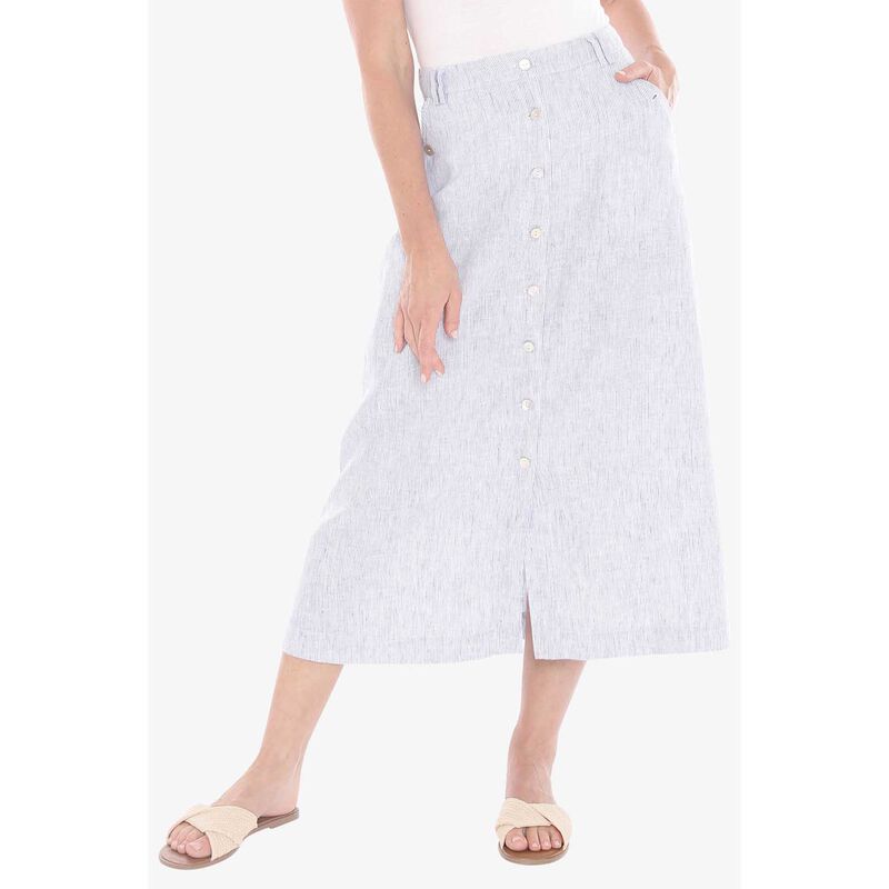 Core Stripe Button Skirt - JUMP Skirt NZ LUMA