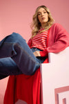 Cyprus Cardigan - Chilli/Pink - HAVEN