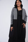 Cyprus Cardigan - White/Kohl - HAVEN