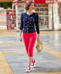 Daisy Embroidered Cable Knit Cardigan - JOE BROWNS