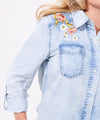 Daisy Embroidered Denim Shirt - JOE BROWNS (Copy)