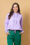 Dayna Embossed Hoodie - Lilac - CHARLO Top NZ LUMA