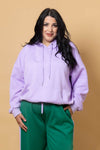 Dayna Embossed Hoodie - Lilac - CHARLO Top NZ LUMA