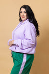 Dayna Embossed Hoodie - Lilac - CHARLO Top NZ LUMA