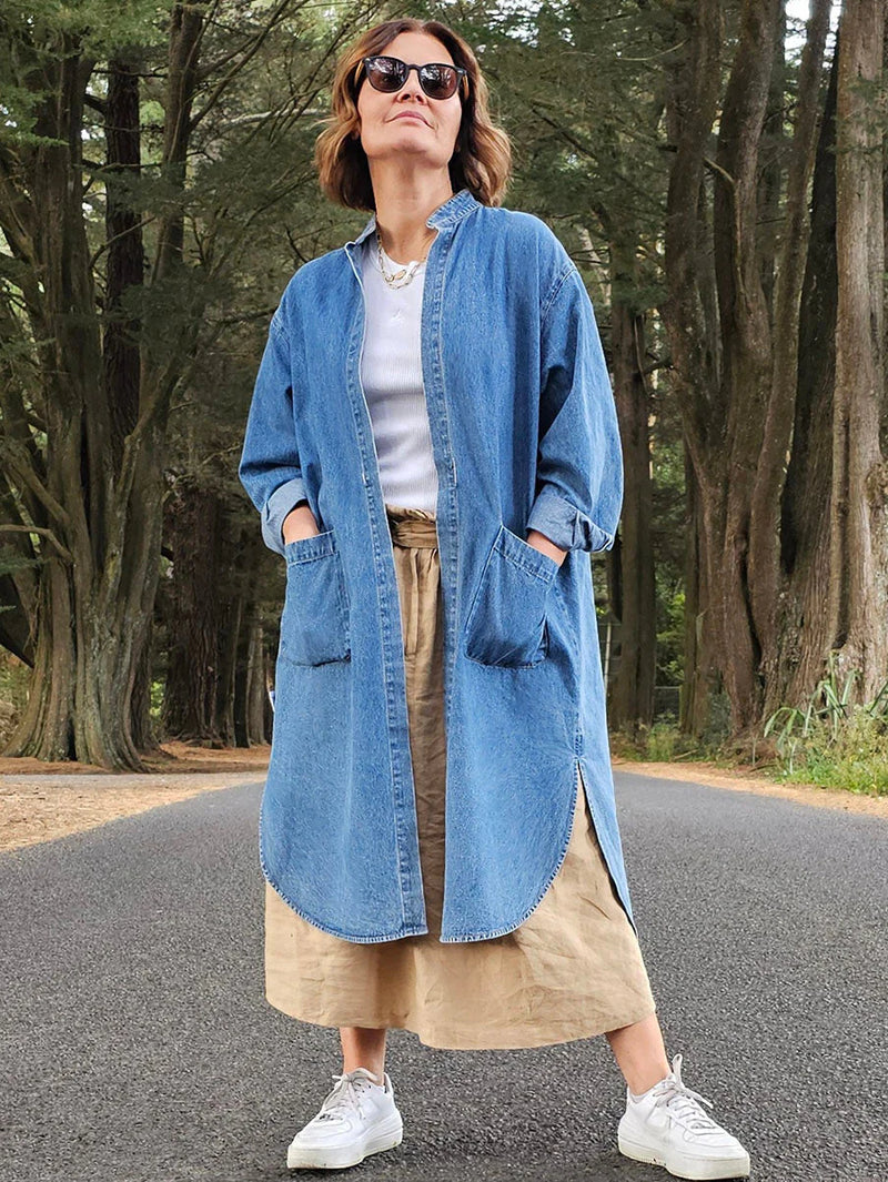 Della Denim Duster - HELLO FRIDAY COAT NZ LUMA