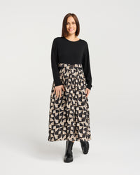 Della Dress - Golden Grid - SEDUCE Dress NZ LUMA