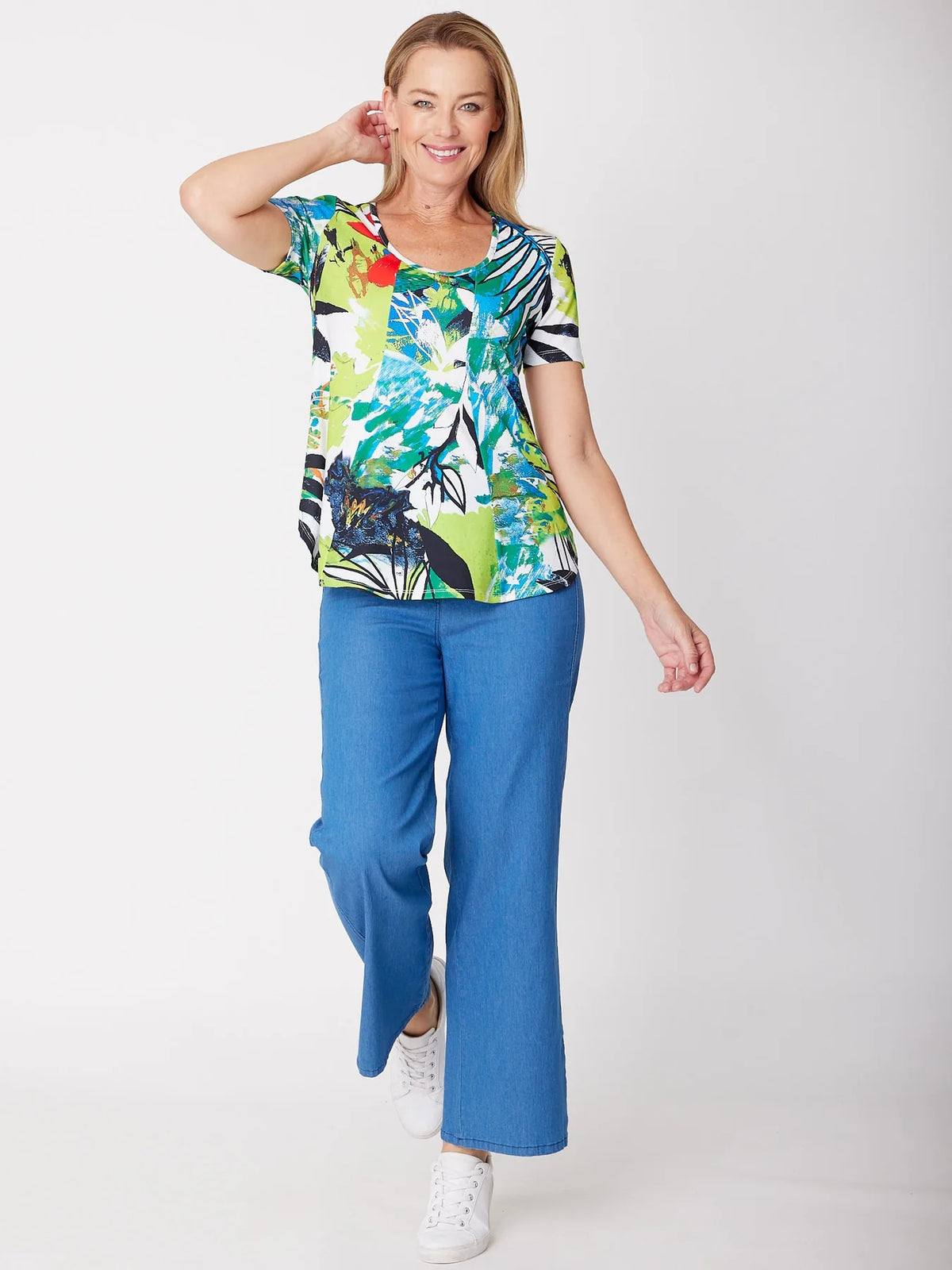 Denim Casual Pant - CORDELIA STREET Pant NZ LUMA