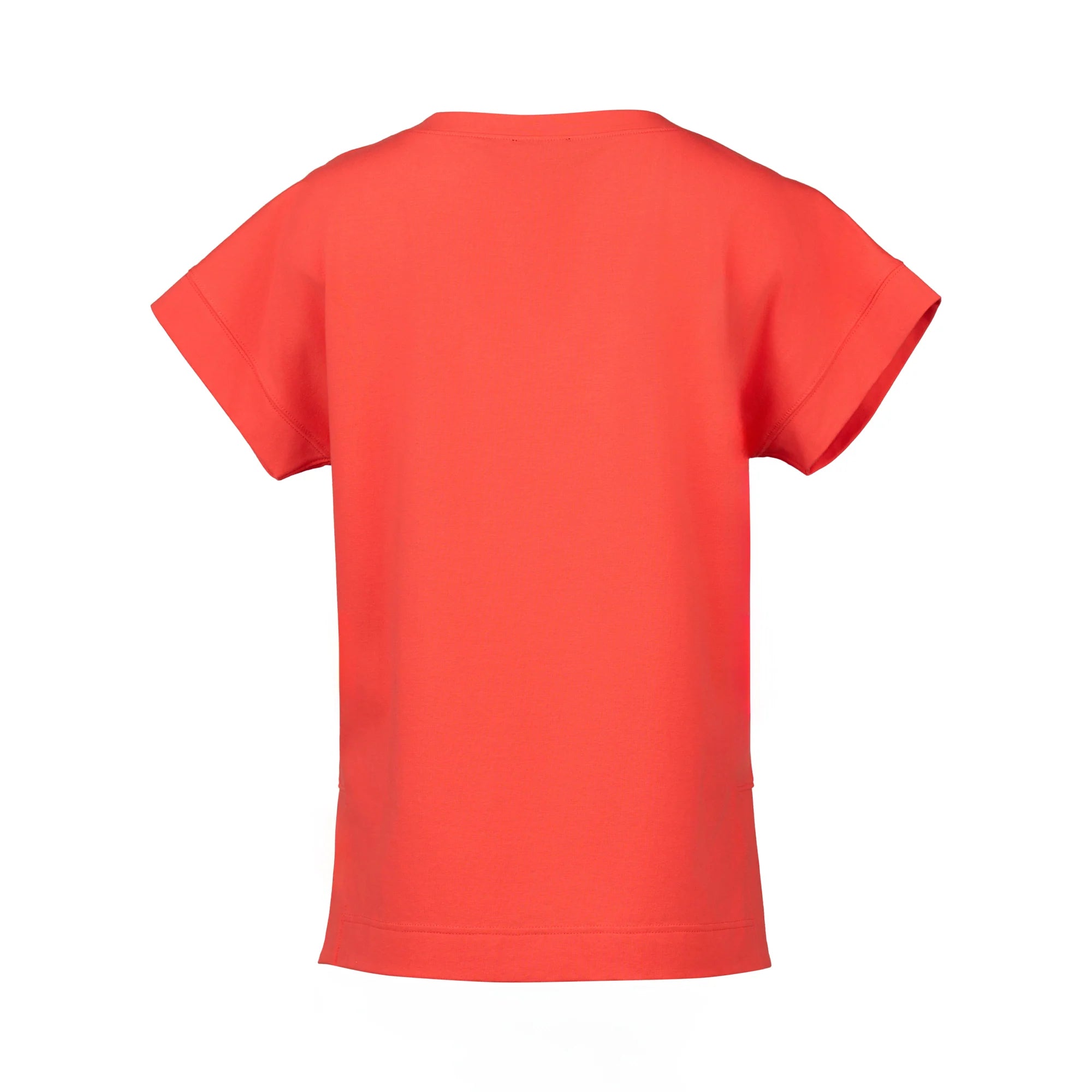 Drop Sleeve Top Stepped Hem - Aperol - VASSALLI Top NZ LUMA