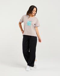 Elena T-Shirt - Grey - Zafina Top NZ LUMA