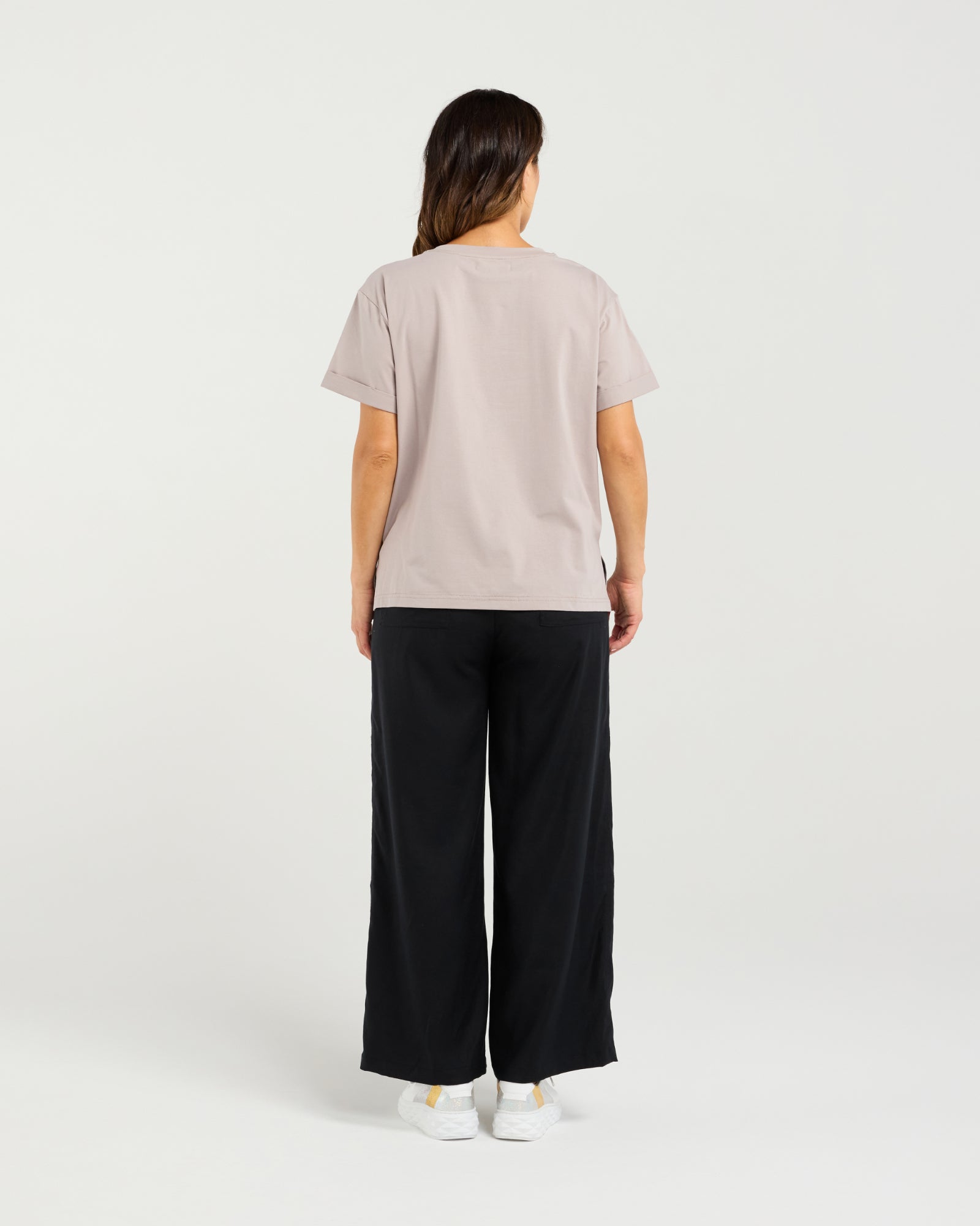 Elena T-Shirt - Grey - Zafina Top NZ LUMA
