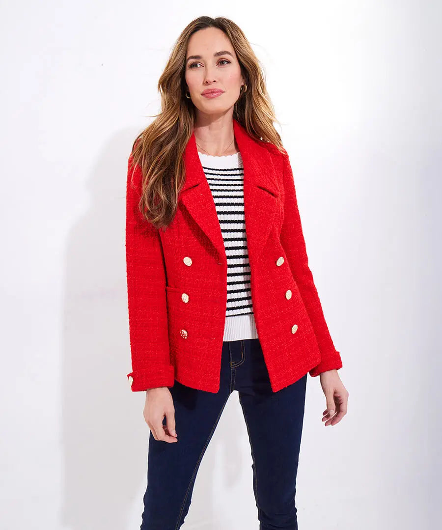 Elle Statement Tweed Jacket - JOES BROWNS Jacket NZ LUMA