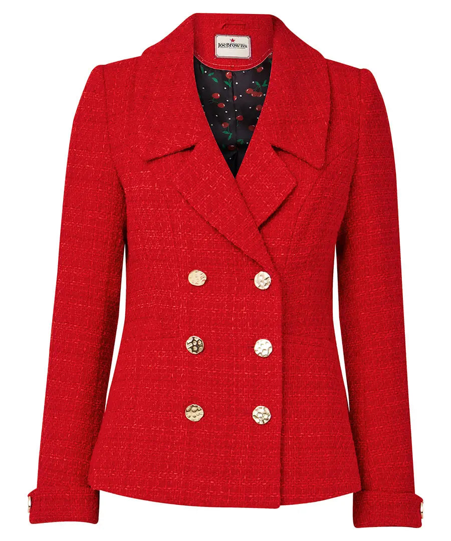 Elle Statement Tweed Jacket - JOES BROWNS Jacket NZ LUMA