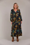 Elsie Maxi Dress - Botanical Black - EB&IVE Dress NZ LUMA