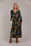 Elsie Maxi Dress - Botanical Black - EB&IVE Dress NZ LUMA