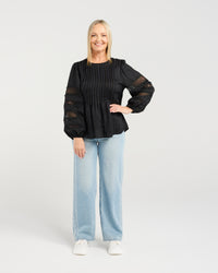 Fatima Top - Black - SEDUCE Top NZ LUMA