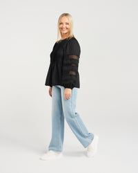 Fatima Top - Black - SEDUCE Top NZ LUMA