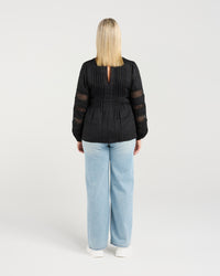 Fatima Top - Black - SEDUCE Top NZ LUMA