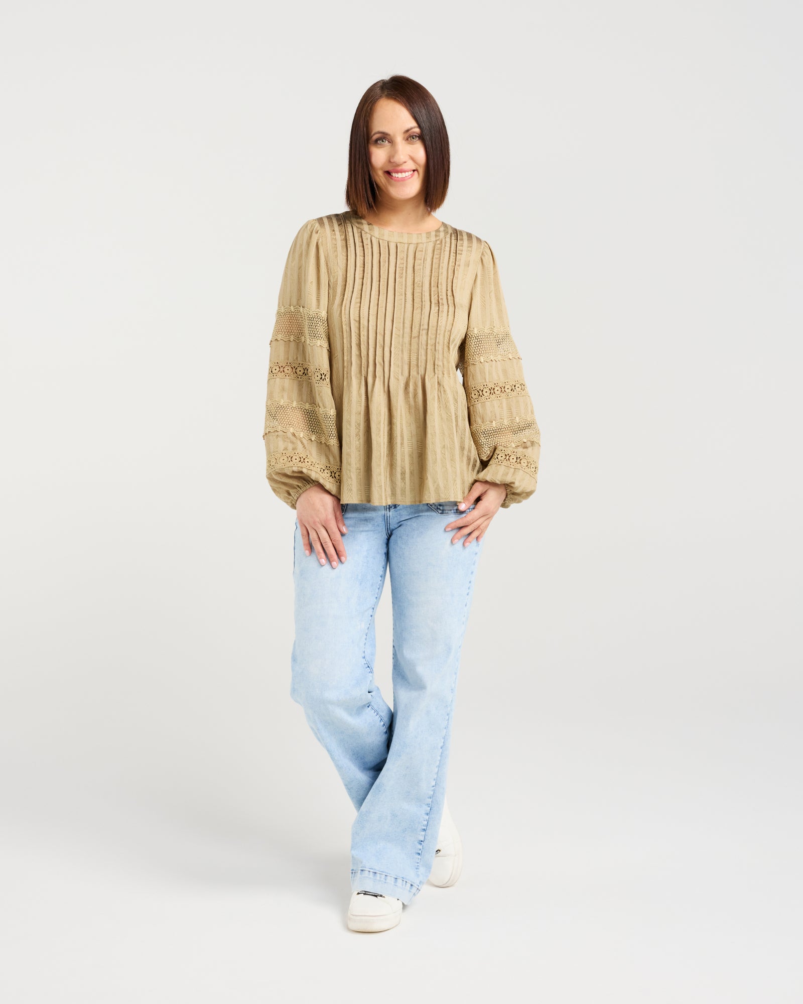 Fatima Top - Khaki - SEDUCE Top NZ LUMA