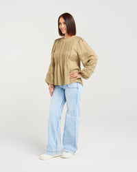 Fatima Top - Khaki - SEDUCE Top NZ LUMA