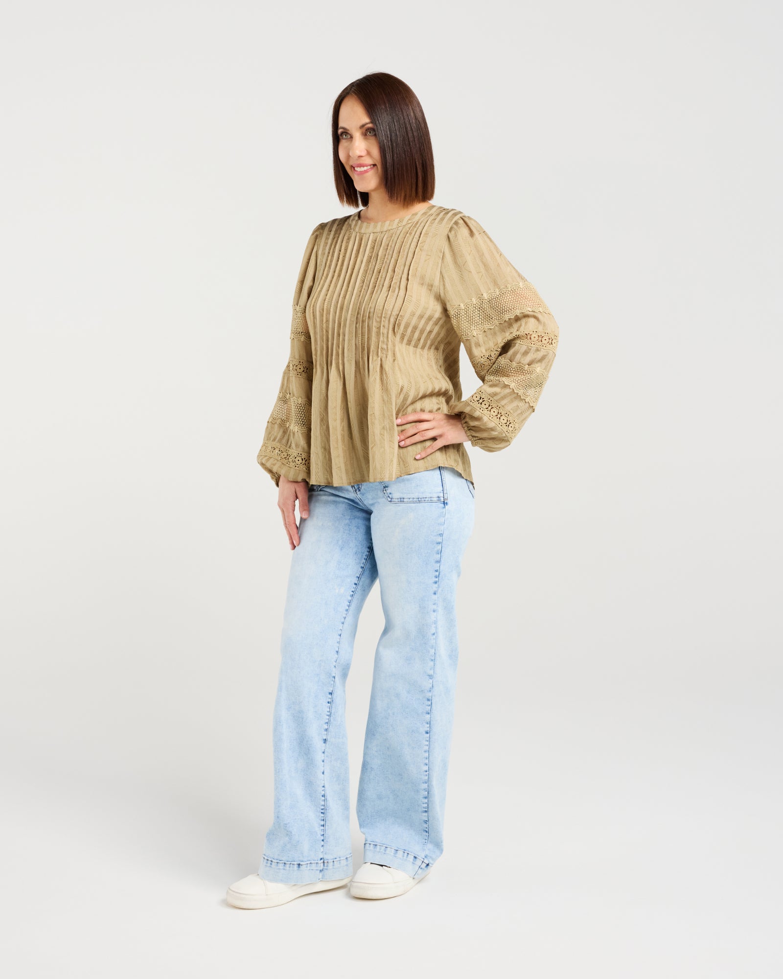 Fatima Top - Khaki - SEDUCE Top NZ LUMA