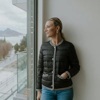 Fern - Women's Puffer Down Jacket - Black - MOKE Jacket NZ LUMA