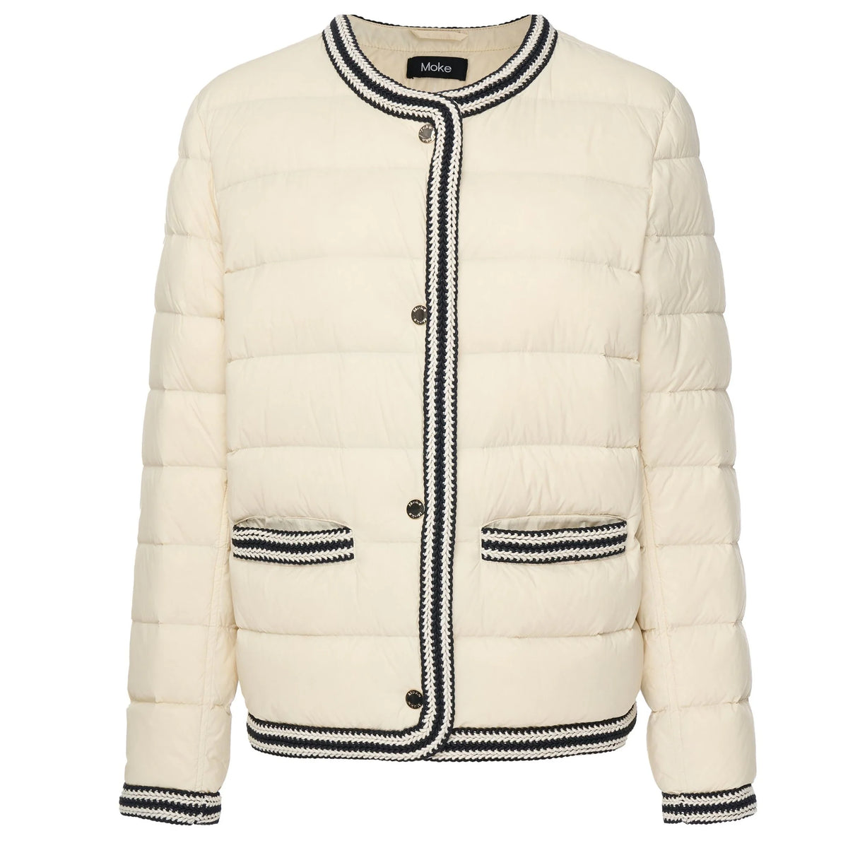 Fern - Women's Puffer Down Jacket - Cream - MOKE Jacket NZ LUMA