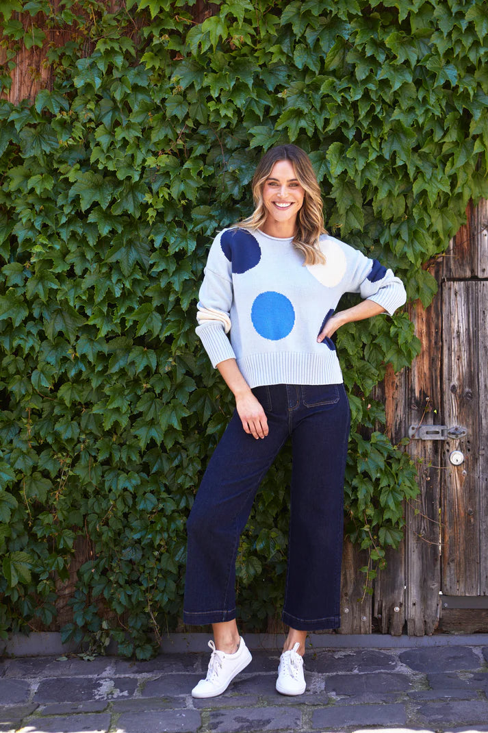 Fiesta Knit -Powder - PING PONG KNITWEAR NZ LUMA