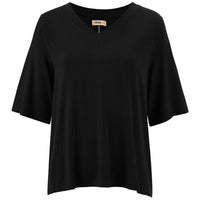 MOKE -Zoe V Neck Tee- Black