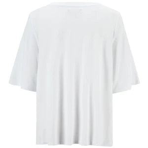 MOKE -Zoe V Neck Tee- White